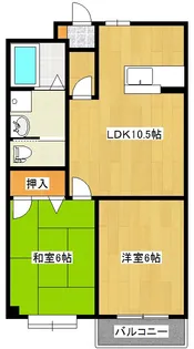 福島県郡山市富久山町久保田字上野【マンション】の間取り