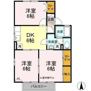コーポ・リッチモンド A【2階】の間取り