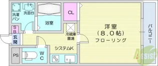 LUXES原町【2階】の間取り
