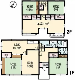 広島県呉市仁方本町1【一戸建】の間取り