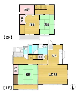 茨城県日立市大みか町2【一戸建】の間取り