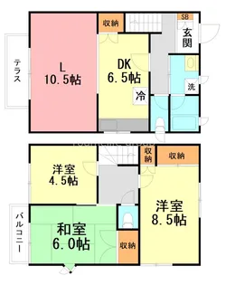 神奈川県平塚市入野【一戸建】の間取り
