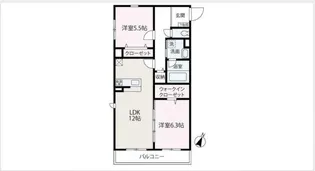 Ciel bleu【3階】の間取り