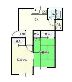 山形県山形市桜田東1【アパート】の間取り