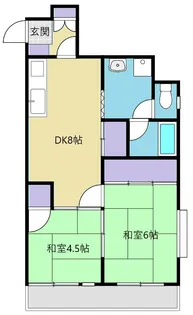 S・コーポラス幸町【4階】の間取り