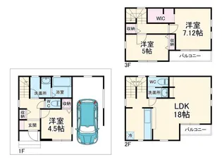 埼玉県富士見市水谷東2【一戸建】の間取り