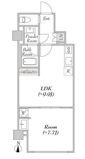 ルミーク北千住【1階】の間取り