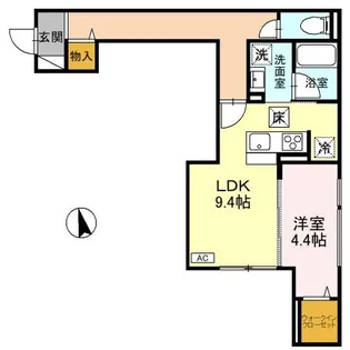 TORISIAS宿郷【1階】の間取り