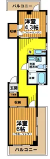 コーポラス杉並【5階】の間取り