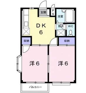 エルディム若竹2【1階】の間取り