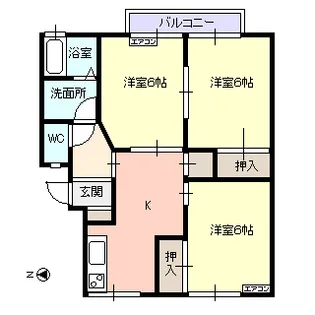 スイート バンビ【2階】の間取り