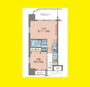 プレジオ吹田【5階】の間取り