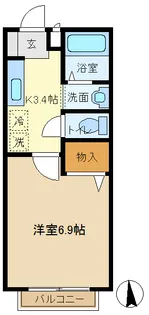 ロベリアB【2階】の間取り