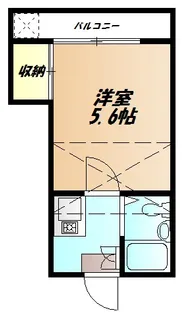 1Kの間取り画像