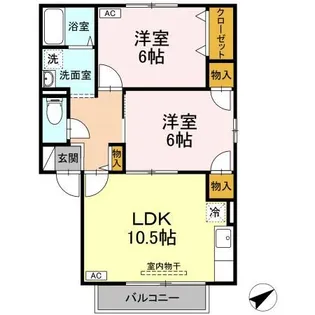 TMKホープI T棟【1階】の間取り