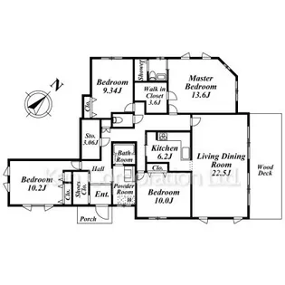 神奈川県横浜市中区山手町【一戸建】の間取り