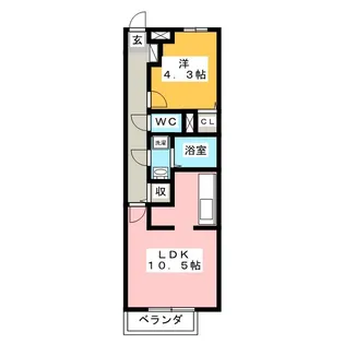 ELLEPARK【4階】の間取り