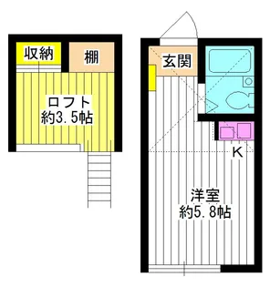 東京都練馬区栄町【アパート】の間取り