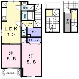 山桜【3階】の間取り