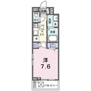 フォレスト佐貫【1階】の間取り