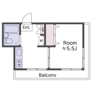 山崎アパートメント【1階】の間取り