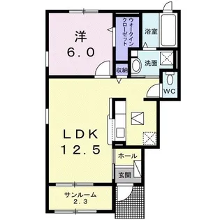 ジャンティ B【1階】の間取り