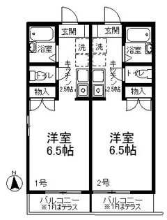スコッチ ハウス【1階】の間取り