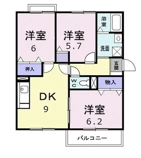 群馬県藤岡市藤岡【マンション】の間取り