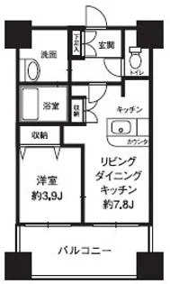 東京都新宿区西新宿8【マンション】の間取り