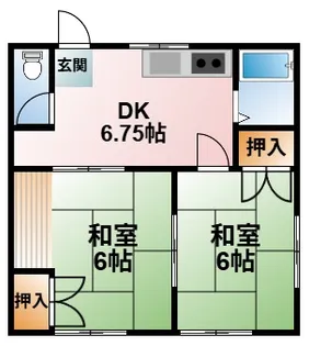 千葉県八街市八街い【アパート】の間取り
