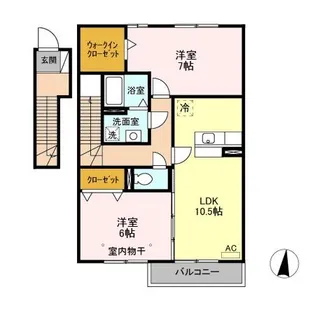 ライオンハーテッド【2階】の間取り