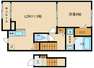 大阪府柏原市国分本町6【アパート】の間取り