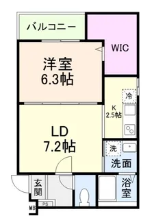 グランメゾンゆずり葉II番館【2階】の間取り