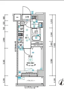 1Kの間取り画像