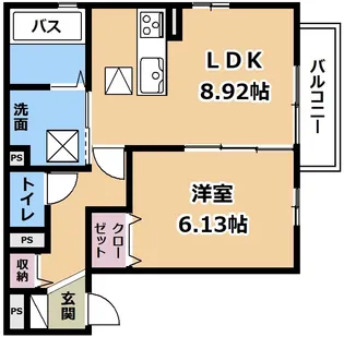 GL Plus HIGASHIYAGURA【1階】の間取り