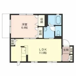 ハイム・ヴェルジュ【1階】の間取り