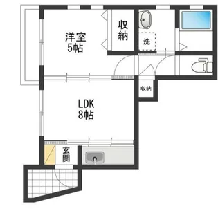 シルバーグレイス【1階】の間取り