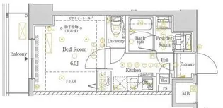 ラフィスタ大師前III【8階】の間取り