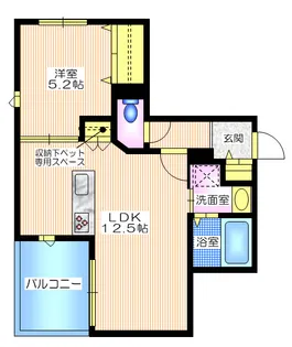 キャリアライズ湘南【1階】の間取り