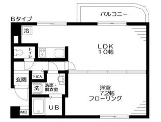 ソレイユほその【2階】の間取り