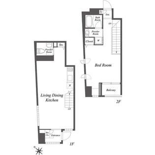 ニューシティアパートメンツ新川II【1階】の間取り