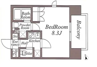 ZOOM池袋West【2階】の間取り