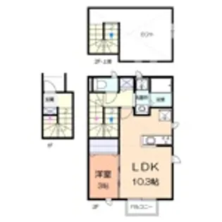ローズ ココ【2階】の間取り