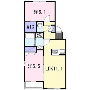 サンパルク宮久保II【2階】の間取り
