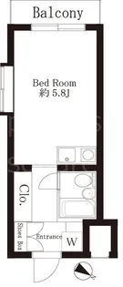 プリンセスライン幡ヶ谷【3階】の間取り