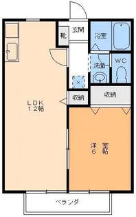 ソレジオ辻【2階】の間取り