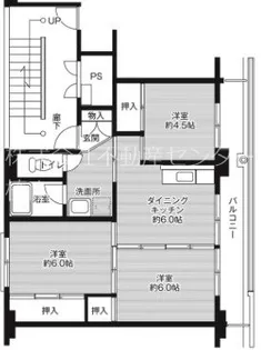 ビレッジハウス大柳1号棟【5階】の間取り