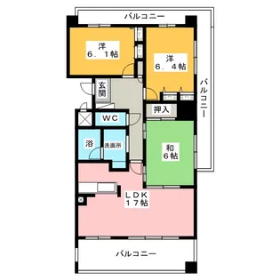 サン・フォレスト平島【2階】の間取り