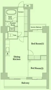 東京都文京区音羽1【マンション】の間取り