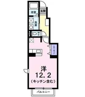 ペルル ミニョンI【1階】の間取り